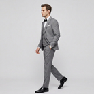 Men's 3-Piece Suit - Single-Breasted Blazer with Waistcoat