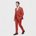 Ladies Trouser Suit Three-Piece Double-Breasted Blazer Set