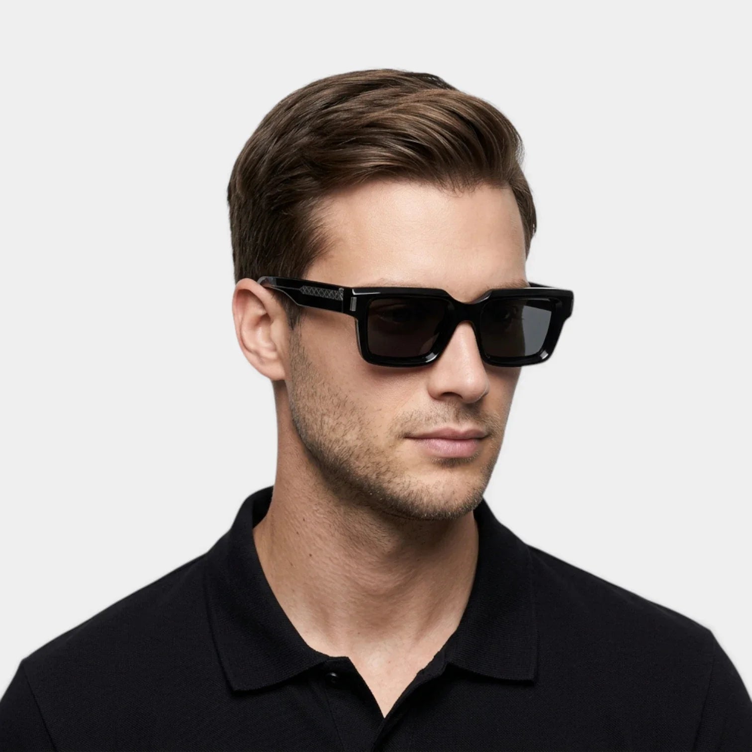 Men's Square Sunglasses with Gradient Lenses - Modern Frame