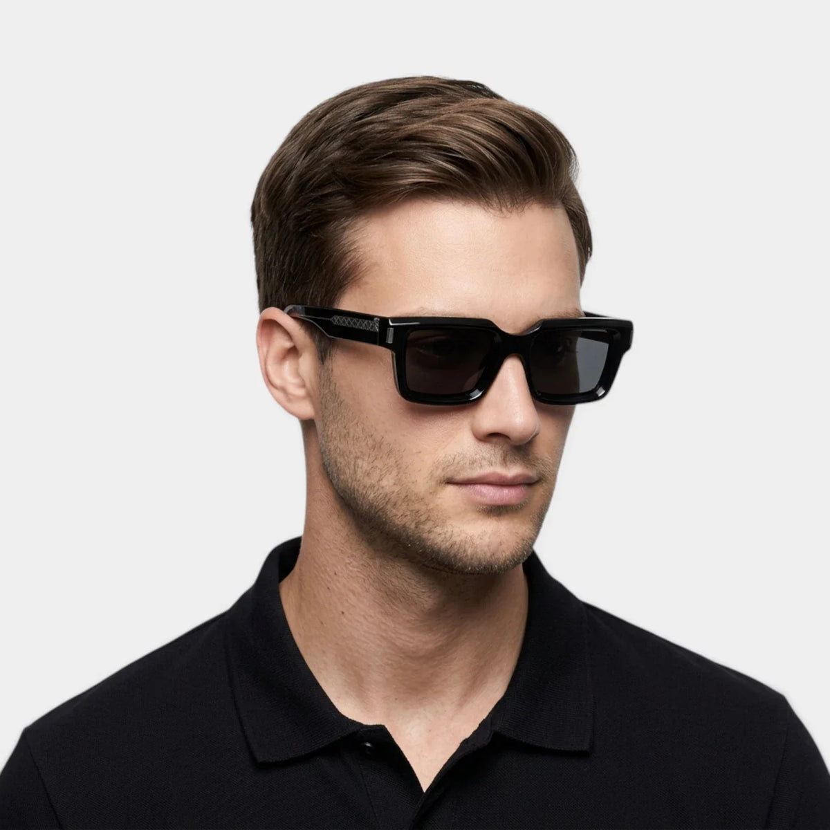Men's Square Sunglasses with Gradient Lenses - Modern Frame