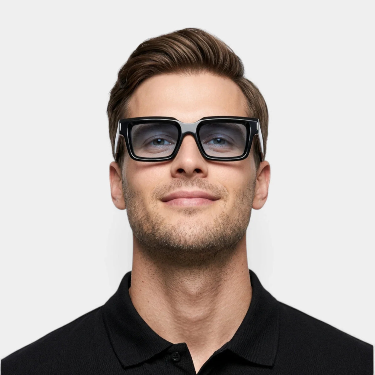 Men's Square Sunglasses with Gradient Lenses - Modern Frame