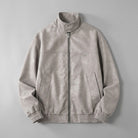 Orta Faux-Suede Jacket — Gray, front flat lay