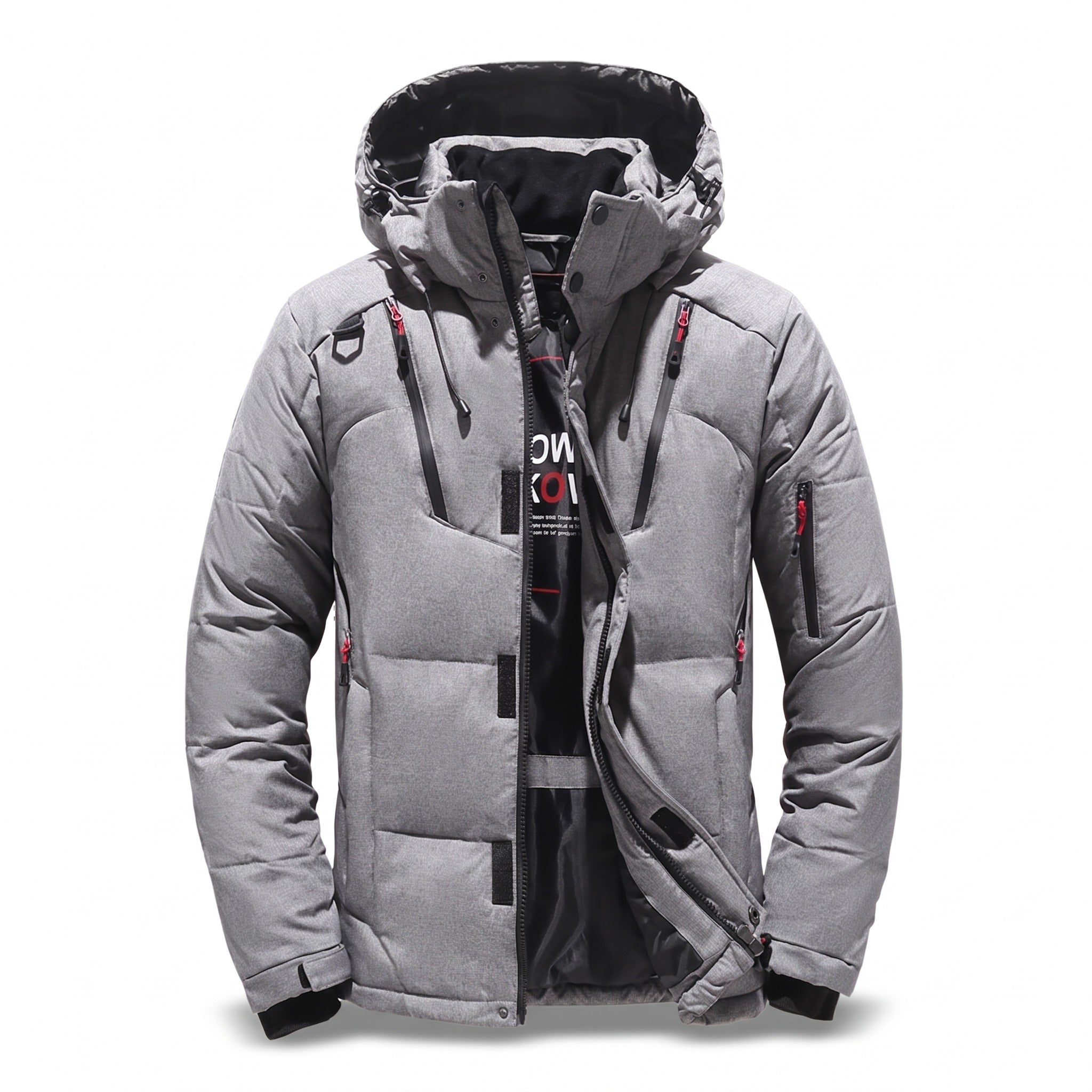 Men's Winter Down Jacket Goose Filled Water Repellent Windproof Coat, product photo 8