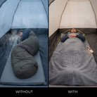 USB Heated Sleeping Bag Pad 5 Heat Levels 10 Hour Timer Bed Warmer, product photo 4