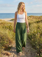 Women's Wide Leg Pants High Waist Smocked Waistband