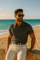 Men's Slim Fit Polo Shirt – Short Sleeve Casual Top