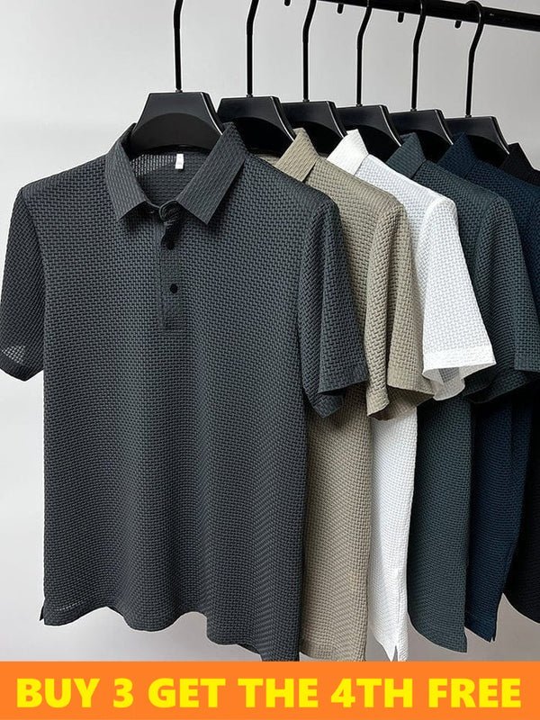 Men's Slim Fit Polo Shirt – Short Sleeve Casual Top