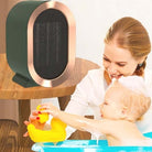 Electric Ceramic Heater - Compact Space Heater for Home & Office