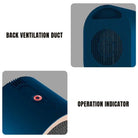 Electric Ceramic Heater - Compact Space Heater for Home & Office