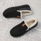 Heren Pantoffels Winter met Comfortabele Zool Zwart