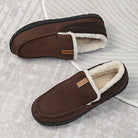 Heren Pantoffels Winter met Comfortabele Zool Donkerbruin