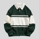 heren regular fit polo trui met polokraag in groen