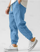 heren relaxed fit joggerbroek in blauw