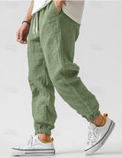 heren relaxed fit joggerbroek in groen