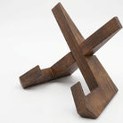 Wooden puzzle on a white background