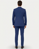 Men's Slim Fit Linen Suit – Single-Breasted Two-Button Blazer