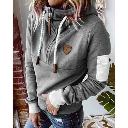 Dames Gebreide Hoodie – Comfortabel, Casual voor Thuis en Vrije Tijd