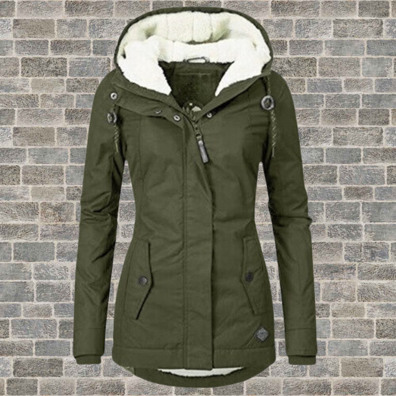 Monica Dames Winterjas met Capuchon, Warm en Waterdicht
