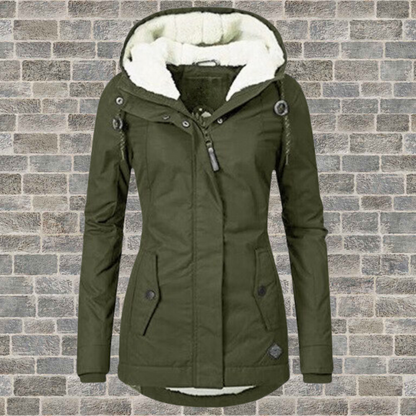 Monica Dames Winterjas met Capuchon, Warm en Waterdicht