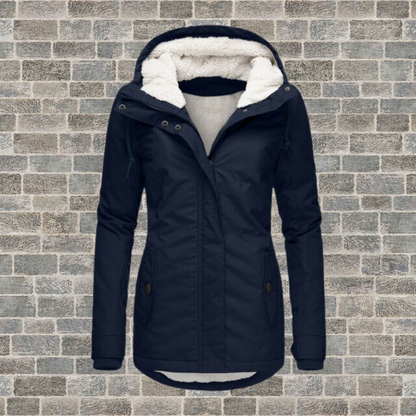 Monica Dames Winterjas met Capuchon, Warm en Waterdicht