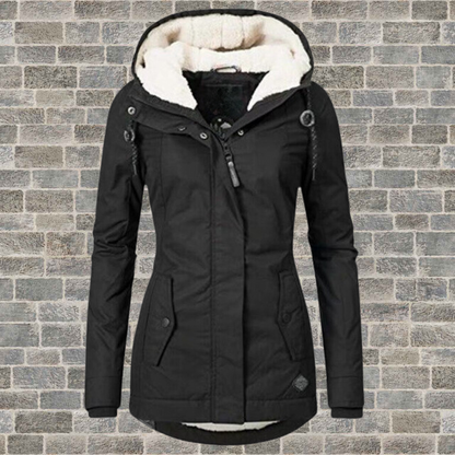 Monica Dames Winterjas met Capuchon, Warm en Waterdicht