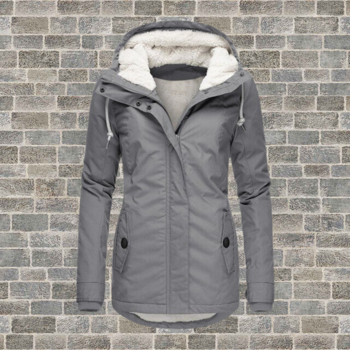 Monica Dames Winterjas met Capuchon, Warm en Waterdicht
