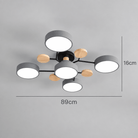 Modern Round LED Ceiling Light - Minimalist Multi-Head Fixture