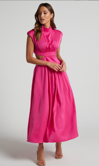 Jasmijn | Stijlvolle Maxi Jurk voor Dames met Uitgesneden Taille en Flatterende Pasvorm