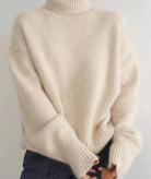 Women's Cashmere Turtleneck Jumper – Loose Fit Knit