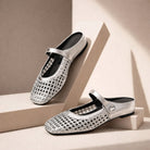 Women's Woven Mary Jane Mules — detail view