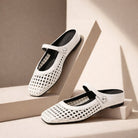 Women's Woven Mary Jane Mules — product view