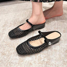 Women's Woven Mary Jane Mules — front view