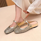 Women's Woven Mary Jane Mules — product view
