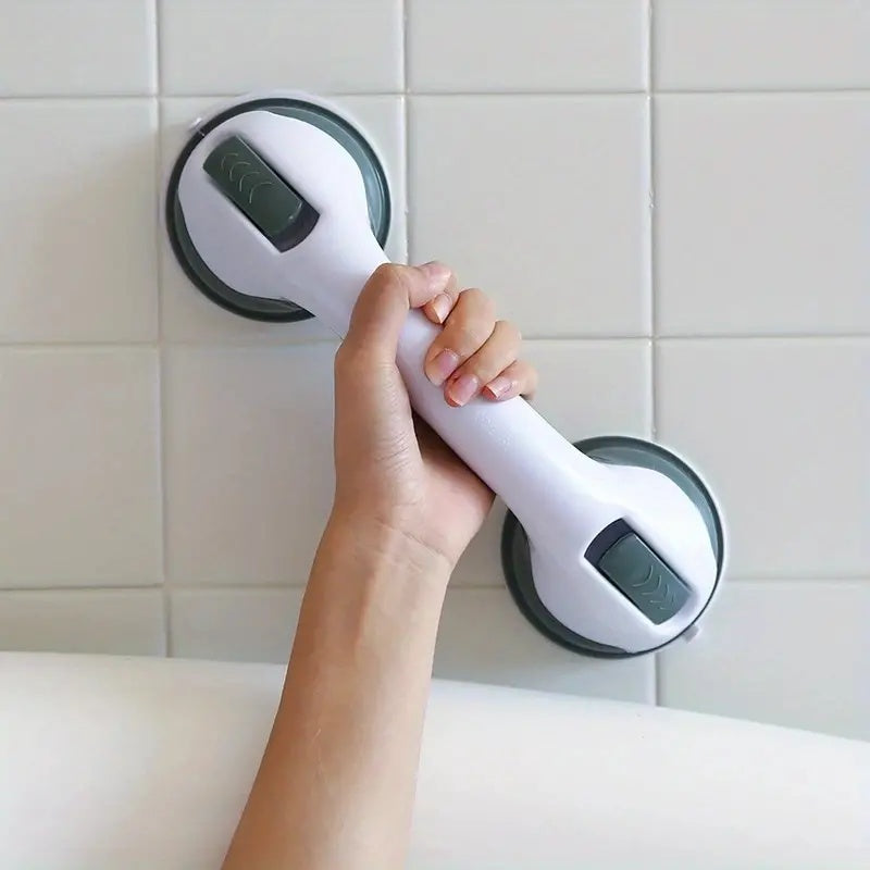 Veiligheids Handgreep – Wit, Suction Bevestiging voor Badkamer of Douche