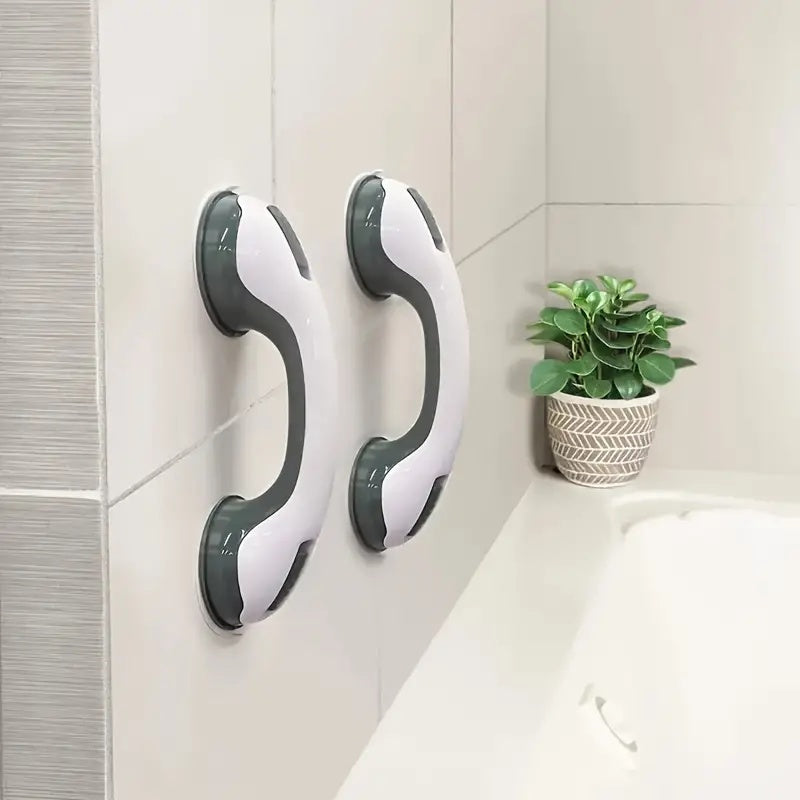 Veiligheids Handgreep – Wit, Suction Bevestiging voor Badkamer of Douche