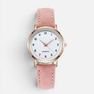 Women's Quartz Watch with Faux Leather Strap