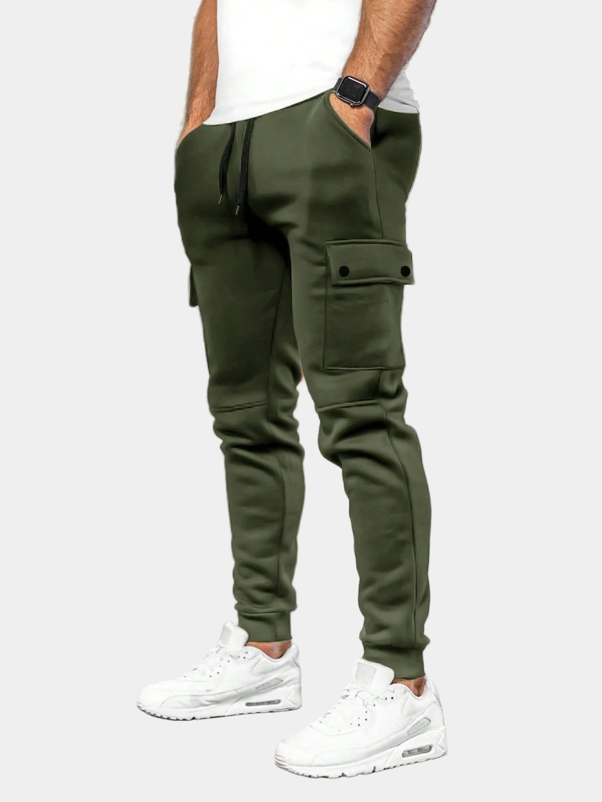 Men's Cargo Pants with Drawstring Joggers