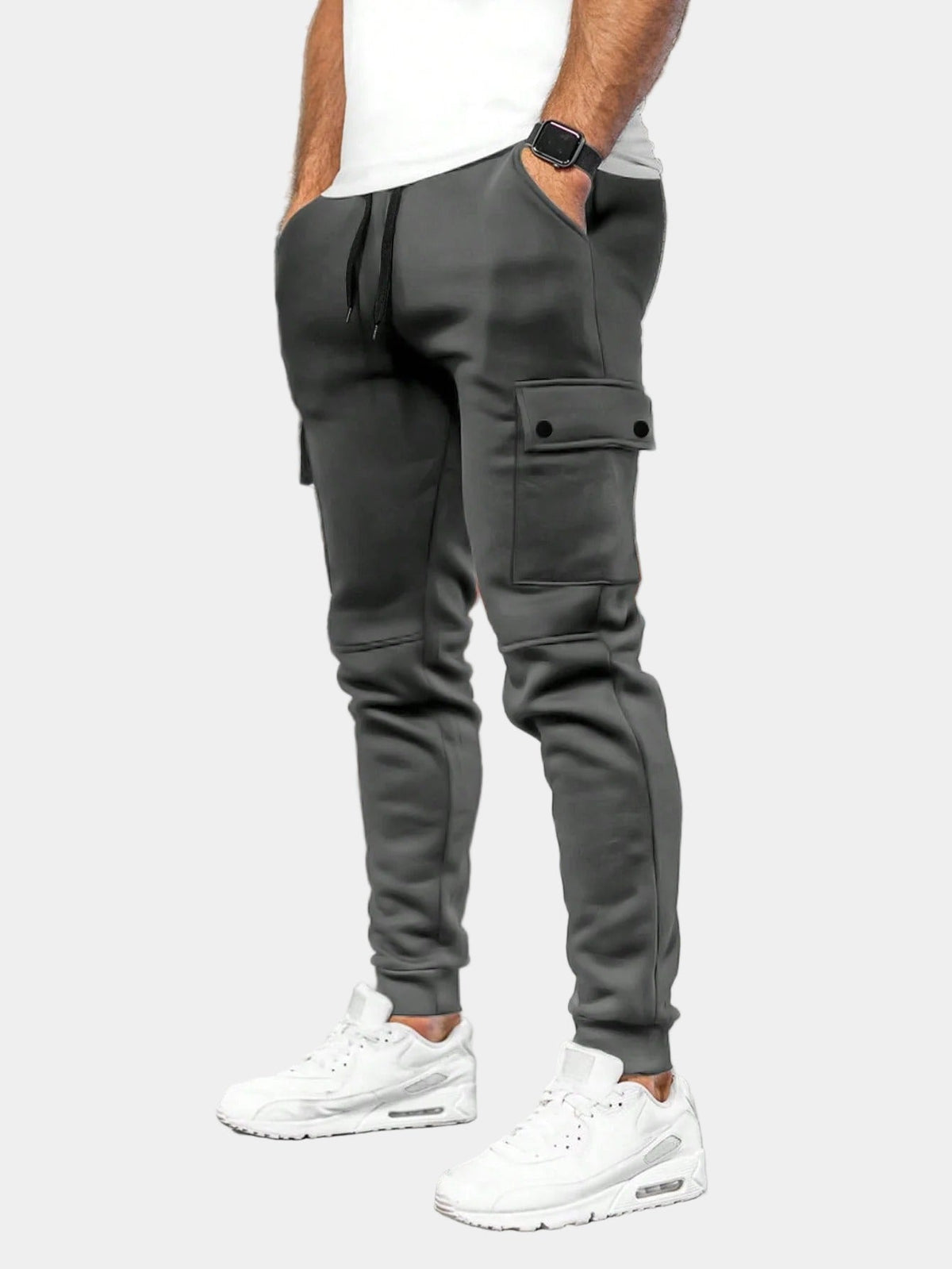 Men's Cargo Pants with Drawstring Joggers