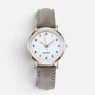 Women's Quartz Watch with Faux Leather Strap
