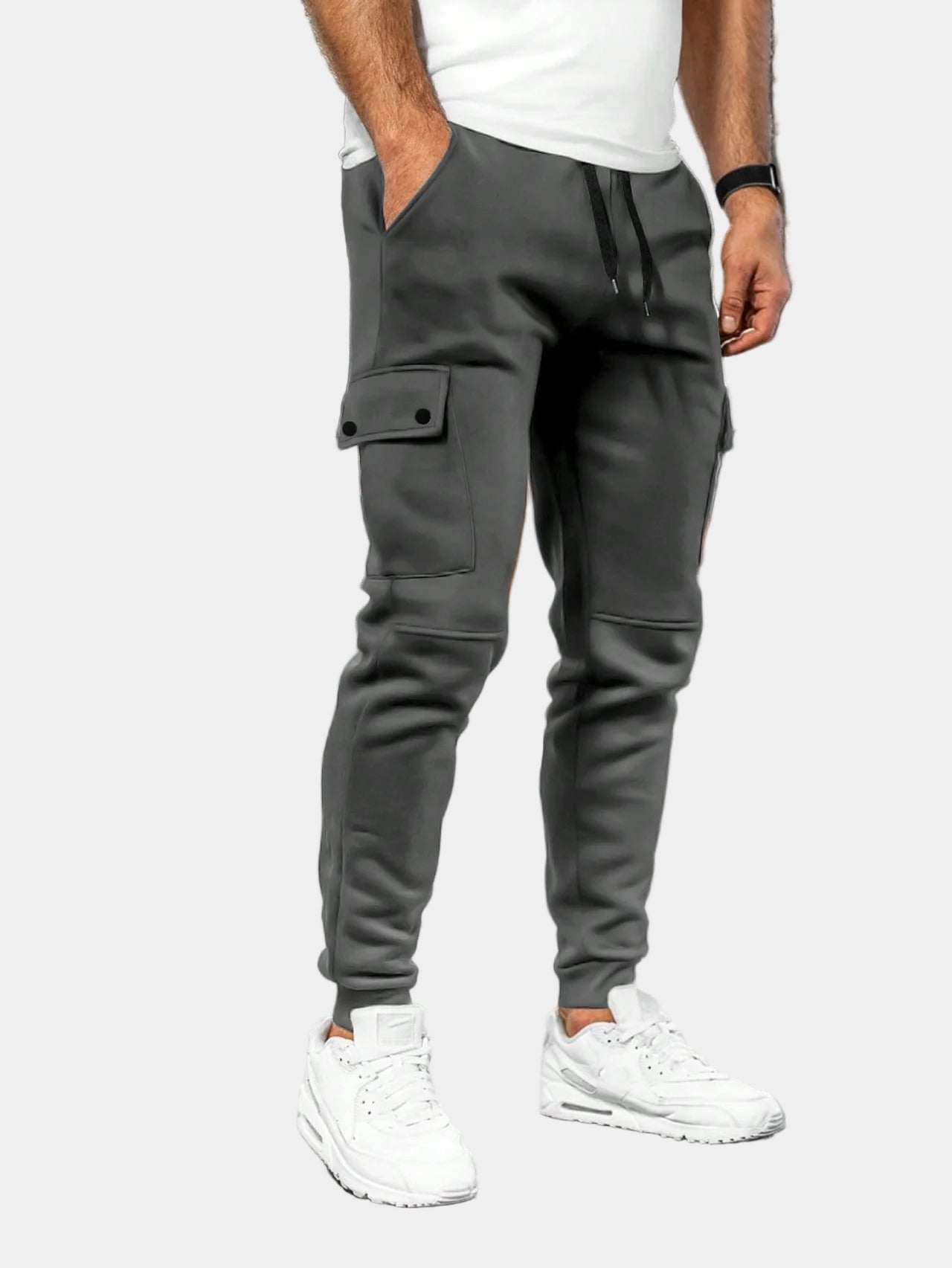 Men's Cargo Pants with Drawstring Joggers