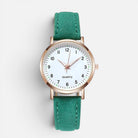 Women's Quartz Watch with Faux Leather Strap