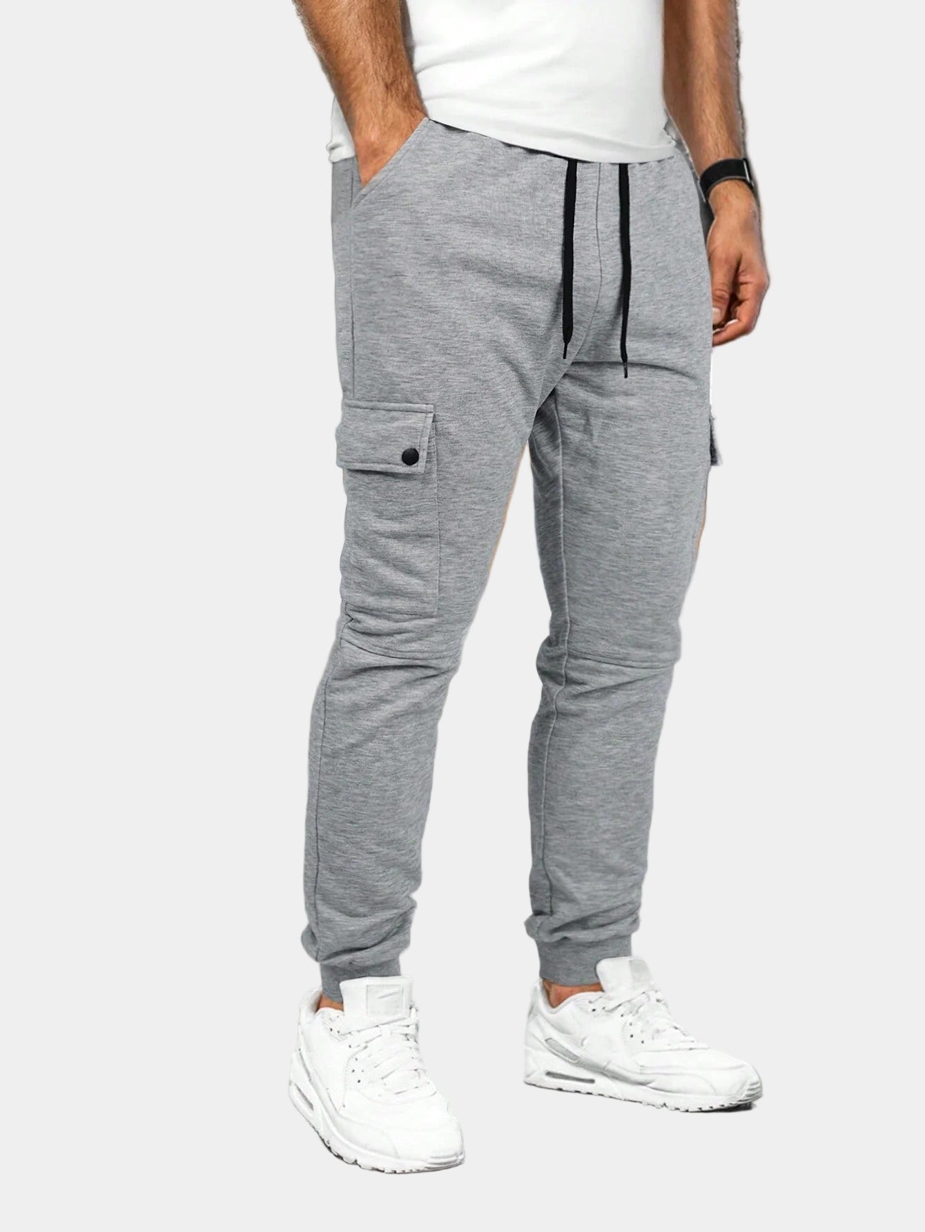 Men's Cargo Pants with Drawstring Joggers