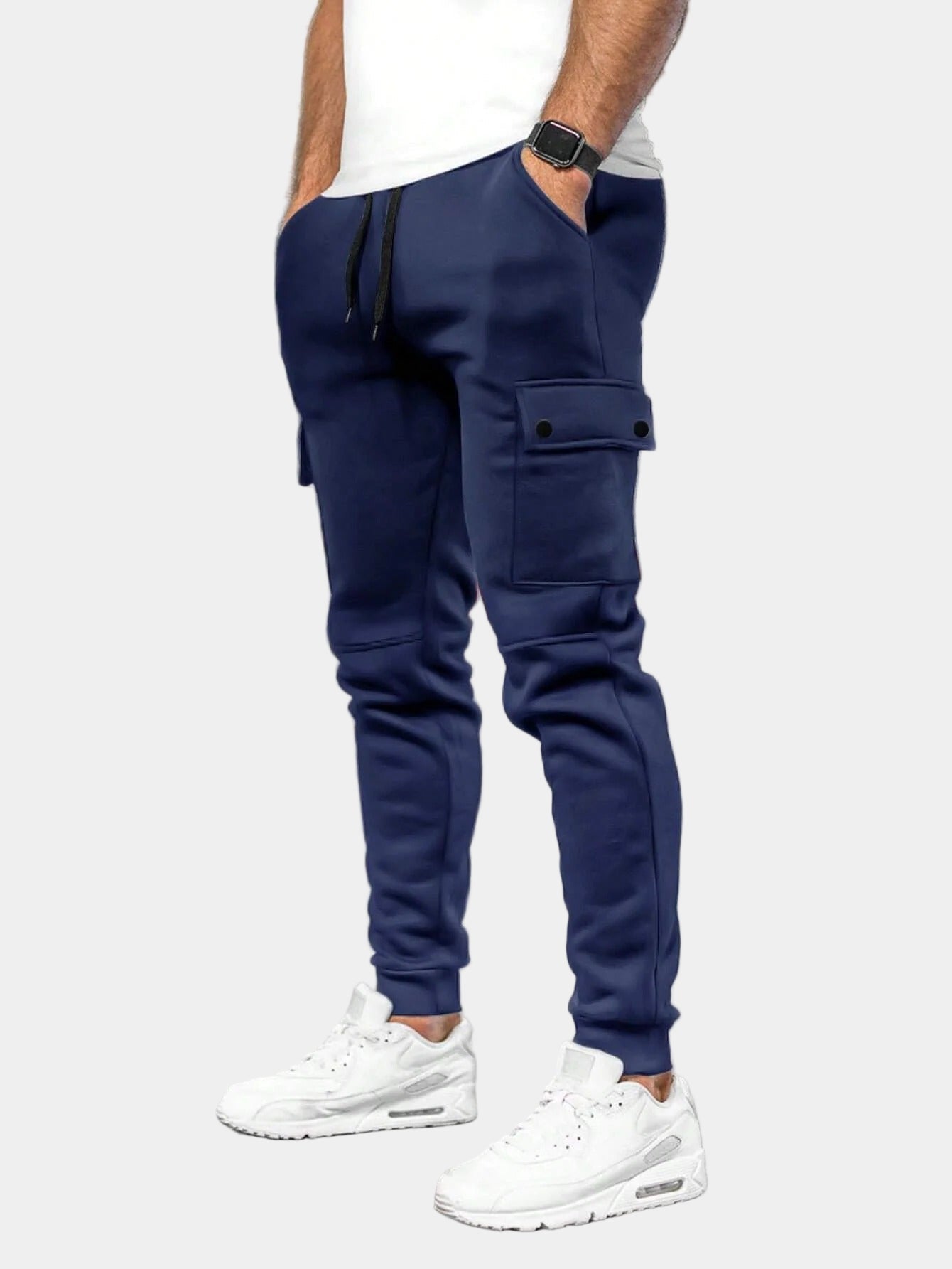 Men's Cargo Pants with Drawstring Joggers