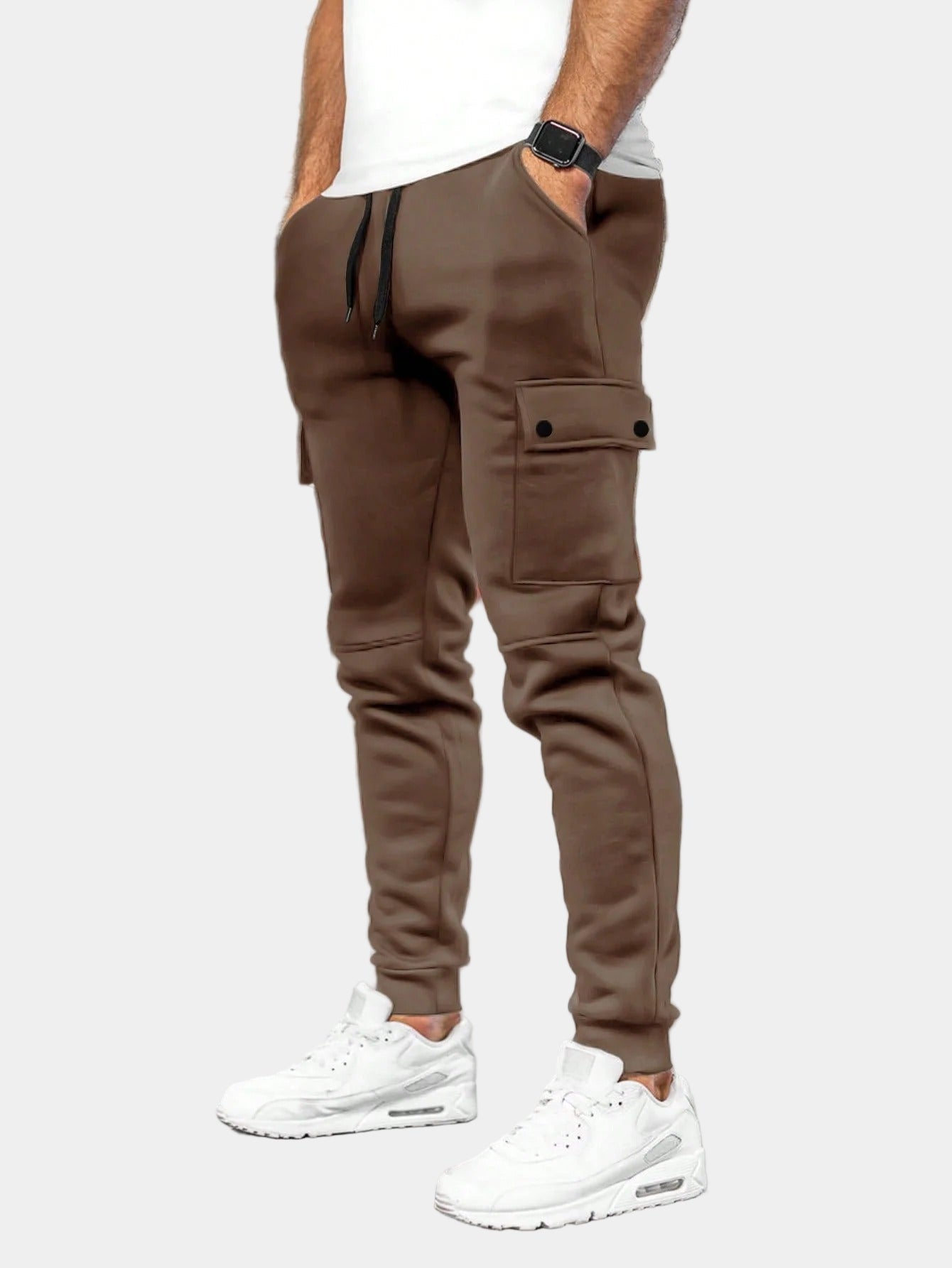 Men's Cargo Pants with Drawstring Joggers