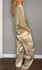 Women's Shirt and Shorts Set with Pockets