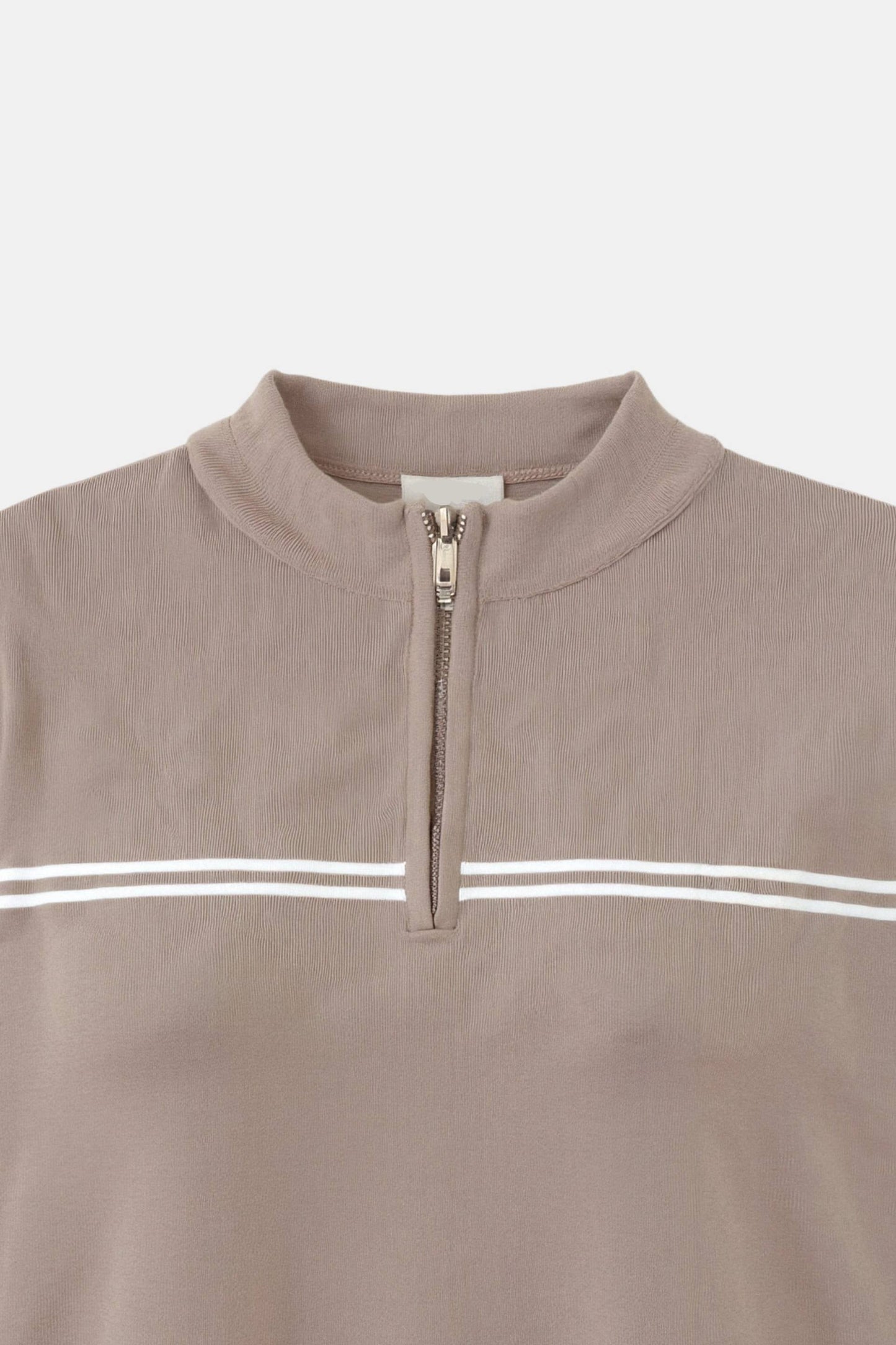 Dames Korte Mouw Poloshirt – Gestreept, Casual