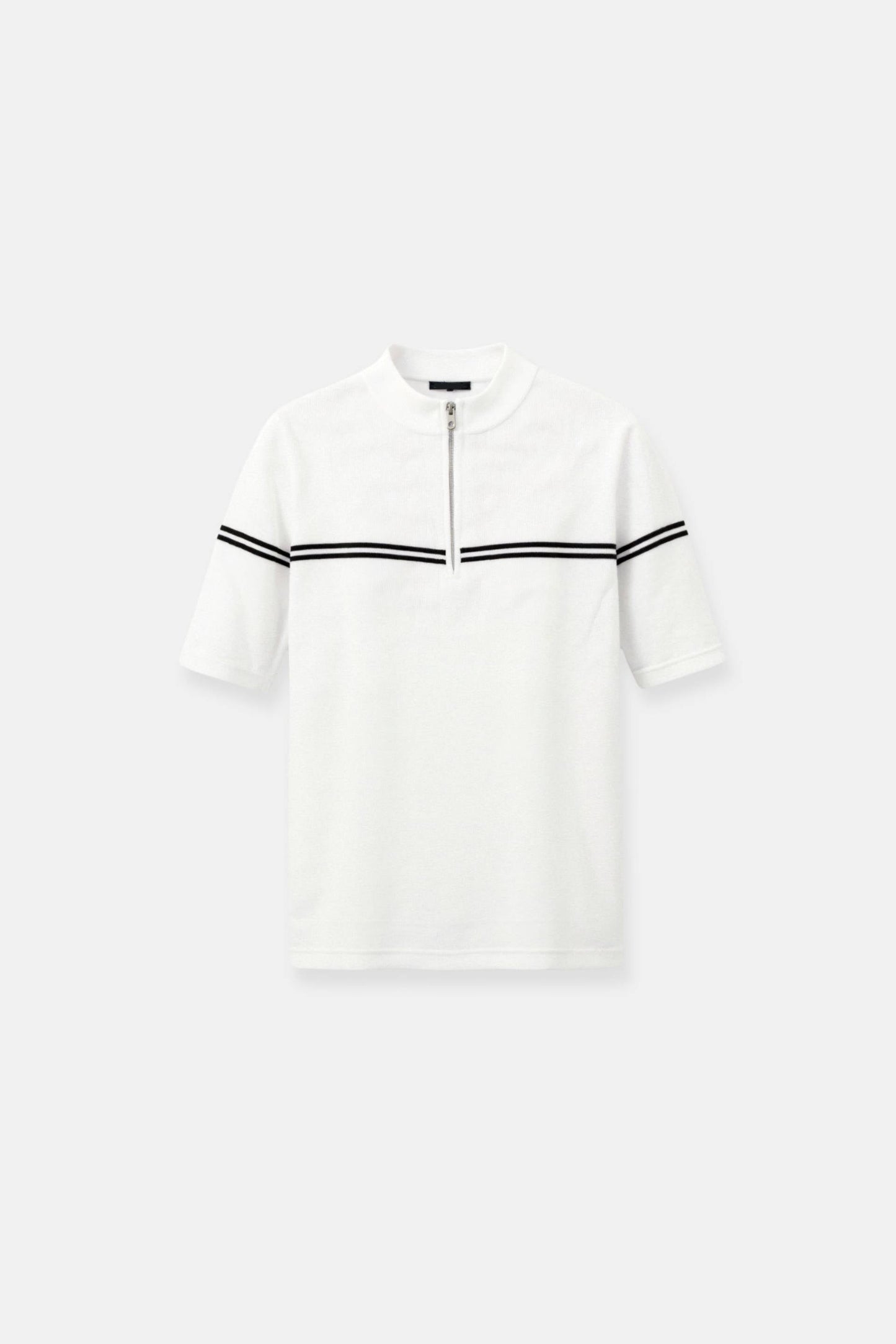 Dames Korte Mouw Poloshirt – Gestreept, Casual