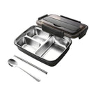 Black stainless steel bento lunchbox