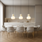 Art Deco Pendant Light - Acrylic Globe Shade Ceiling Lamp
