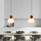 Art Deco Pendant Light - Acrylic Globe Shade Ceiling Lamp